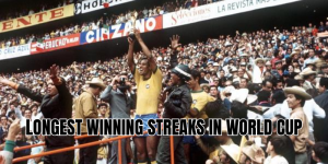 longest winning streaks in world cup